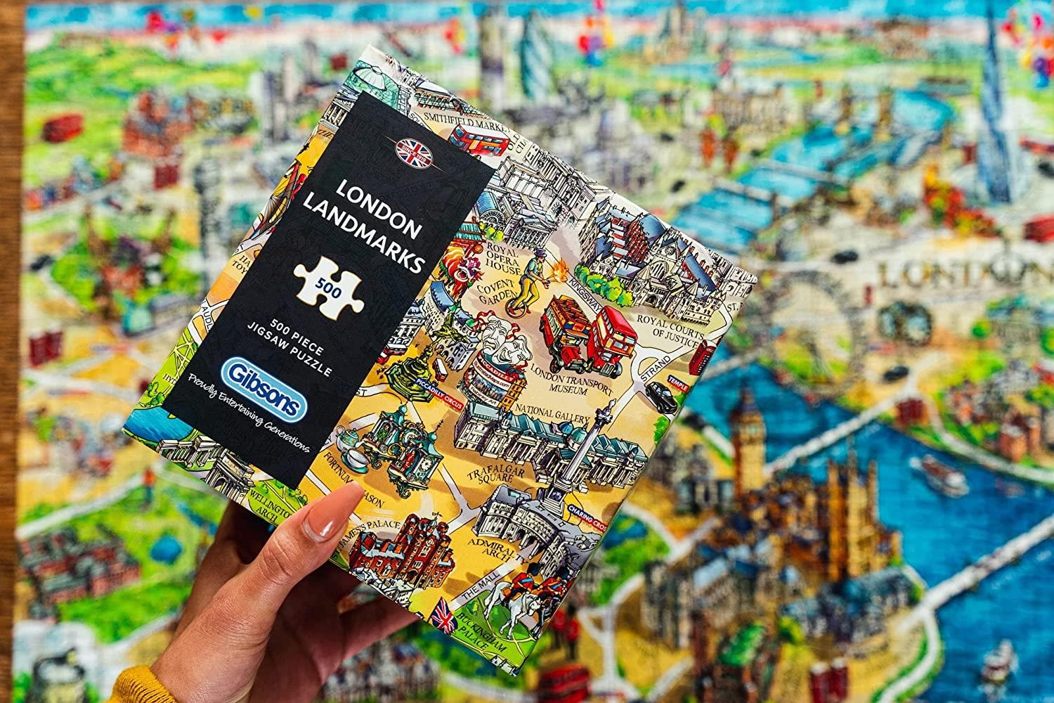 Gibsons Jigsaw Puzzle - London Landmarks In Gift Box - 500 Pieces