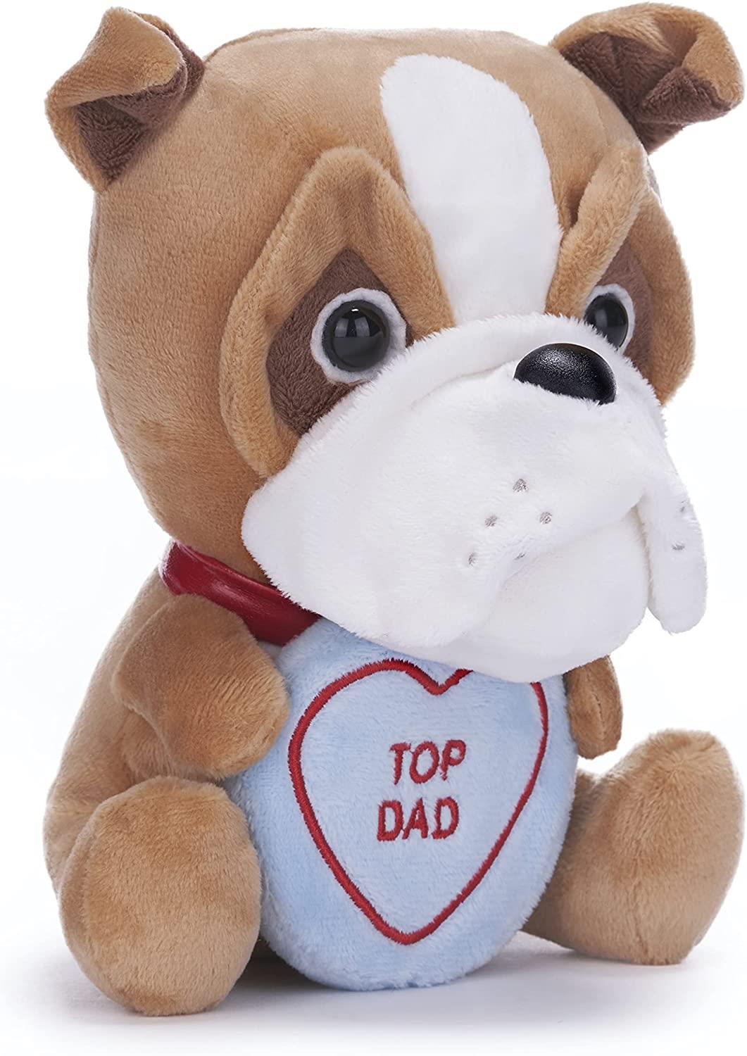LOVE HEARTS TOP DAD BULLDOG