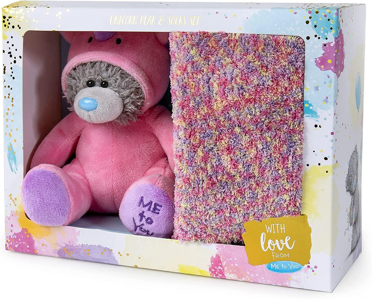 Unicorn socks and plush set