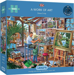 Gibsons Jigsaw Puzzle - A Work of Art - 1000 Pieces