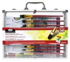 Royal & Langnickel RSET-ART2905 Watercolour Art Set – Double-Sided Metal Case – Complete Watercolour Painting Kit