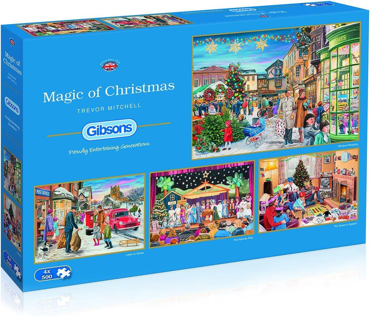 Gibsons Jigsaw Puzzle - Magic of Christmas - 4 X 500 Pieces