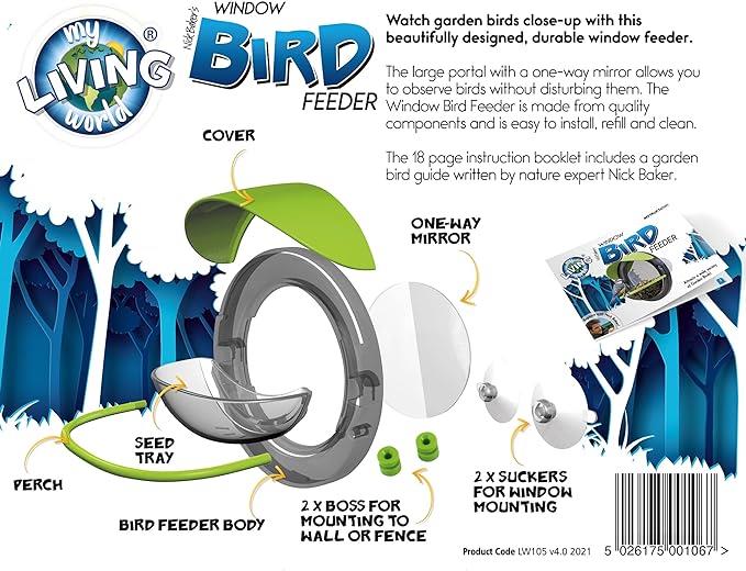 WINDOW BIRD FEEDER (PCR PLASTICS)