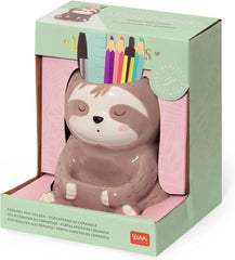 CERAMIC PEN HOLDER - DESK FRIENDS - SLOTH