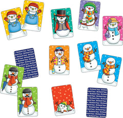 Orchard Toys Snowman Snap Game, Christmas Game, Stocking Filler, Advent Gift, Small and Compact, Educational Game