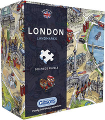 Gibsons Jigsaw Puzzle - London Landmarks In Gift Box - 500 Pieces