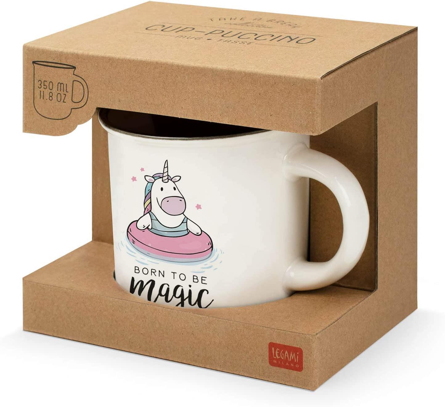 PORCELAIN MUG - CUP - PUCCINO - UNICORN