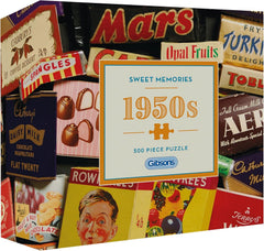 Sweet Memories of the 1950s | 500 Piece Gift Puzzle | Vintage Sweets & Chocolate | Sustainable Jigsaw Puzzle