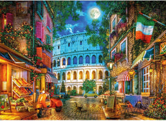 Gibsons Games | The Colosseum by Moonlight | 1000 Piece Jigsaw Puzzle for Adults | Rome | Sustainable Premium