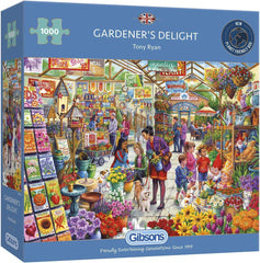 Gardener’s Delight | 1000 Piece Jigsaw Puzzle | Garden Centre Puzzle | Sustainable Jigsaw Puzzle for Adults | Premium 100% Recycled Board | Great Gift for Adults | Gibsons Games