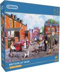 Gibsons Britain at War 500 Piece Jigsaw Wartime Artwork by Kevin Walsh
