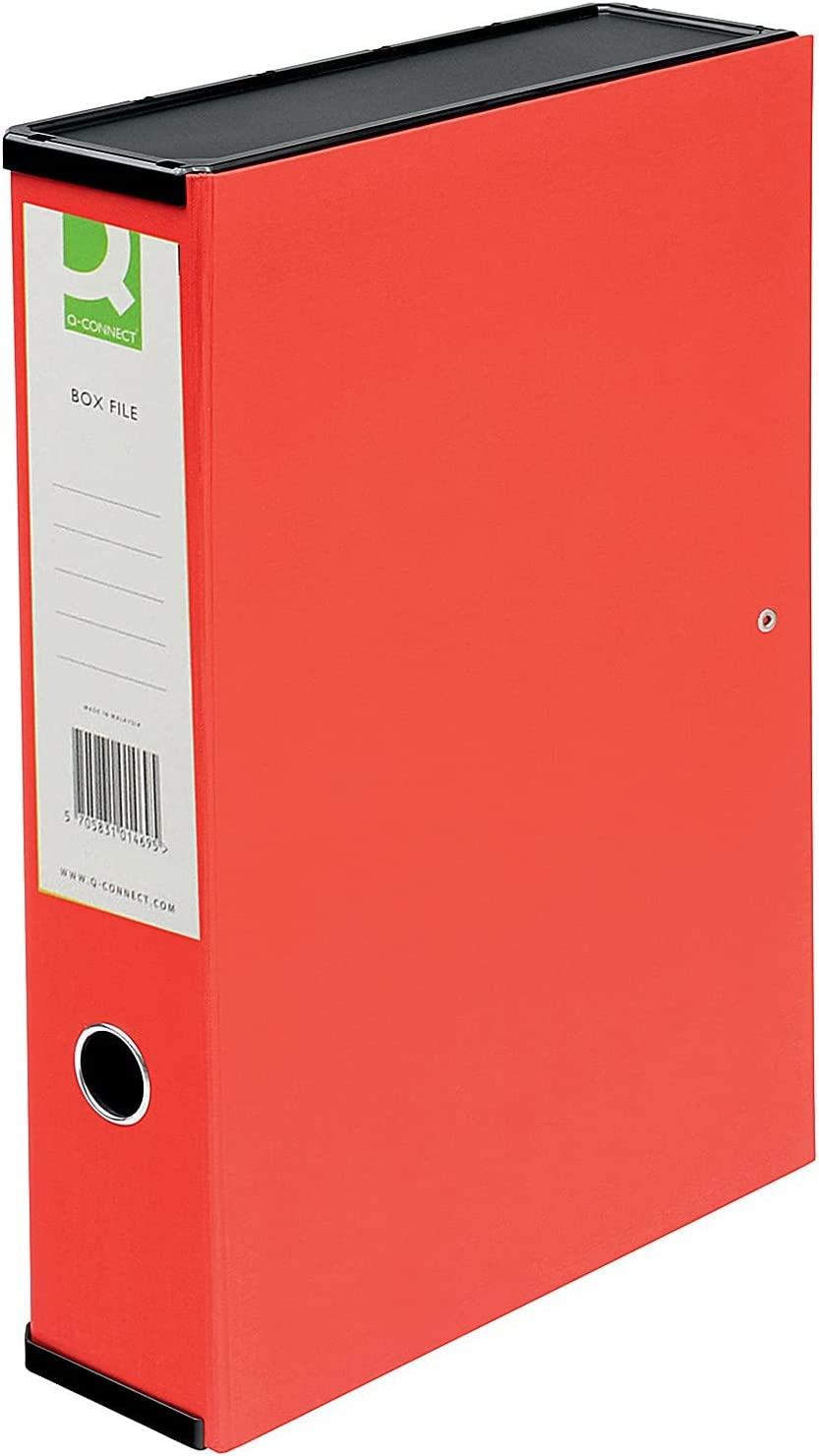 Q-Connect 75MM Box File - Red