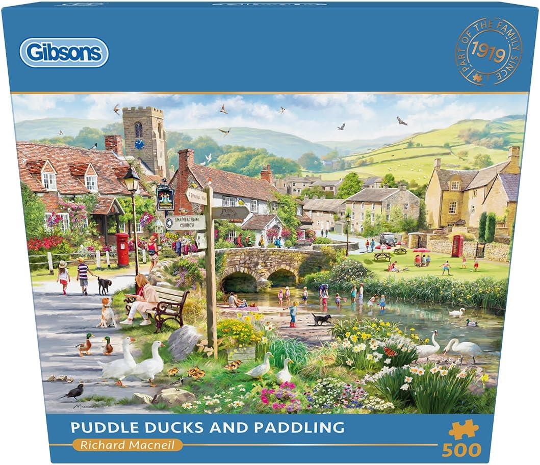 Gibsons Puddle Ducks 500 piece jigsaw puzzle