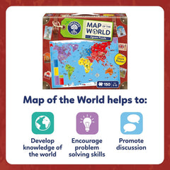 Orchard Toys Map of the World Jigsaw Puzzle, Educational.