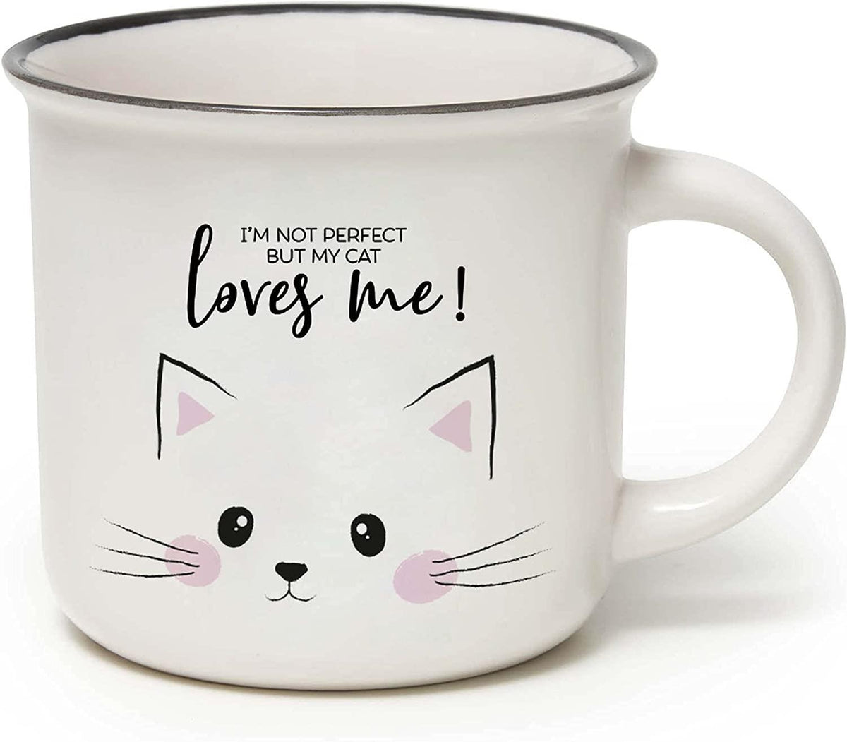NEW BONE CHINA PORCELAIN MUG - CUPPUCCINO - KITTY
