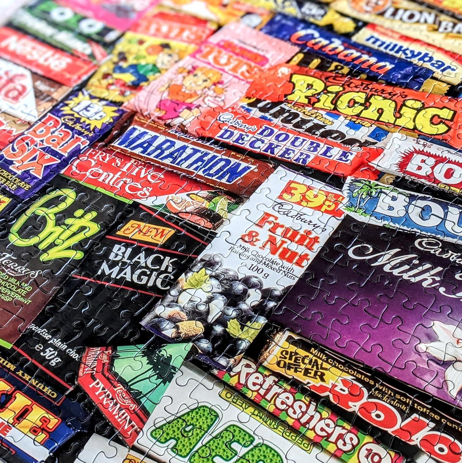 Gibsons 1980s Sweet Memories | 1000 Piece Jigsaw Puzzle Sustainable Puzzle