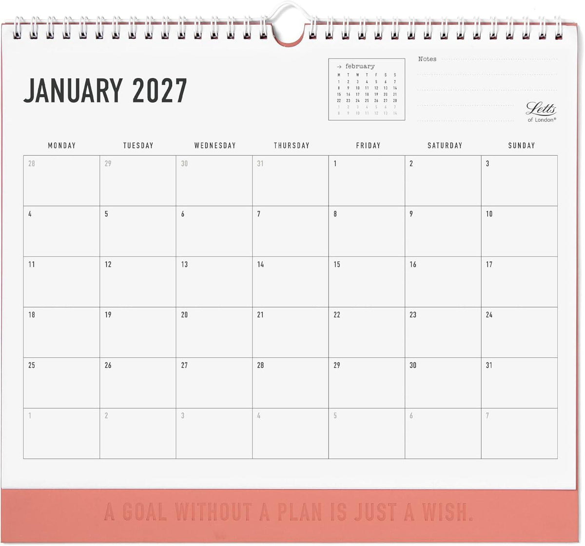 Conscious Wall Calendar Clay