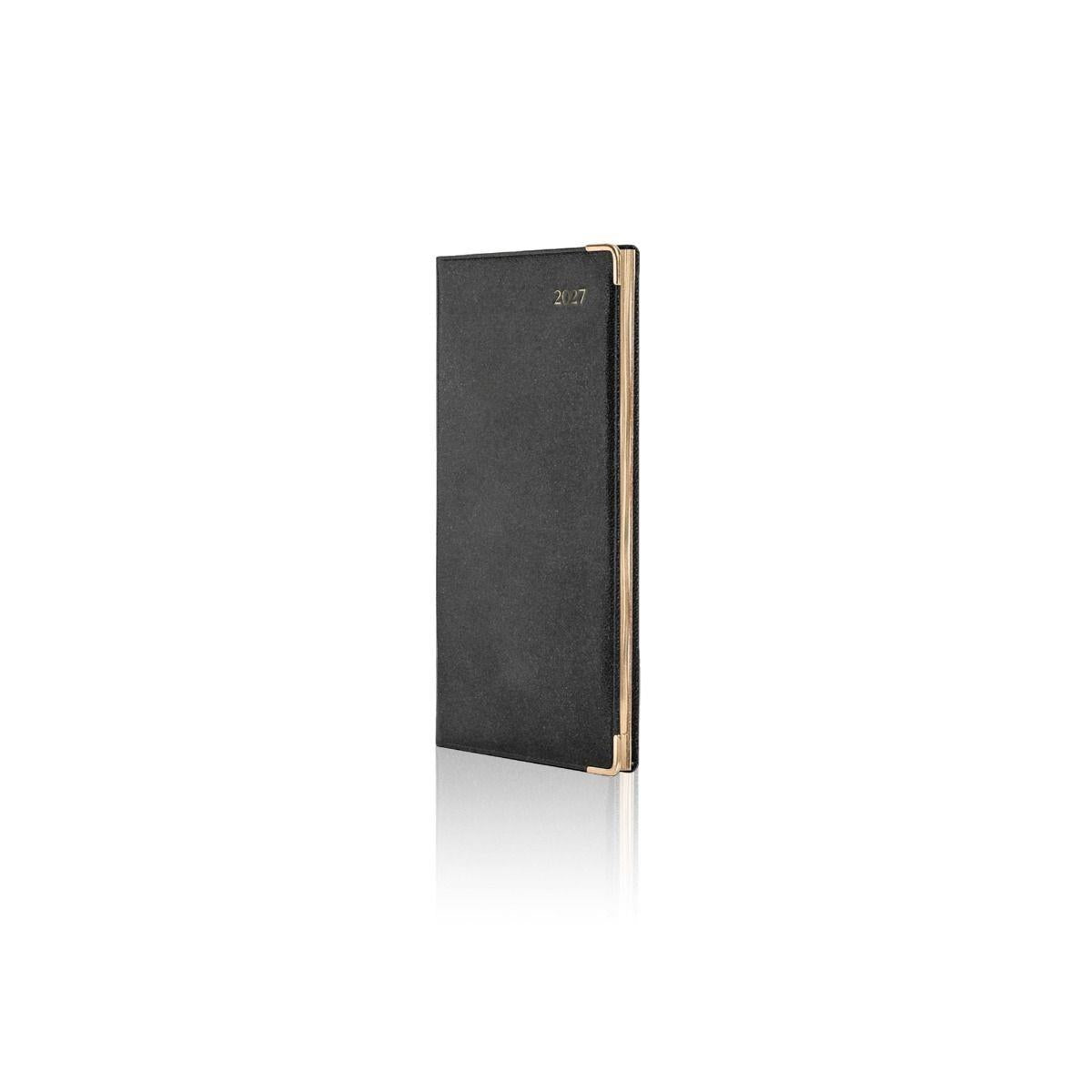 Pocket Weekly Portrait Cream Paper Colombia De Luxe Black
