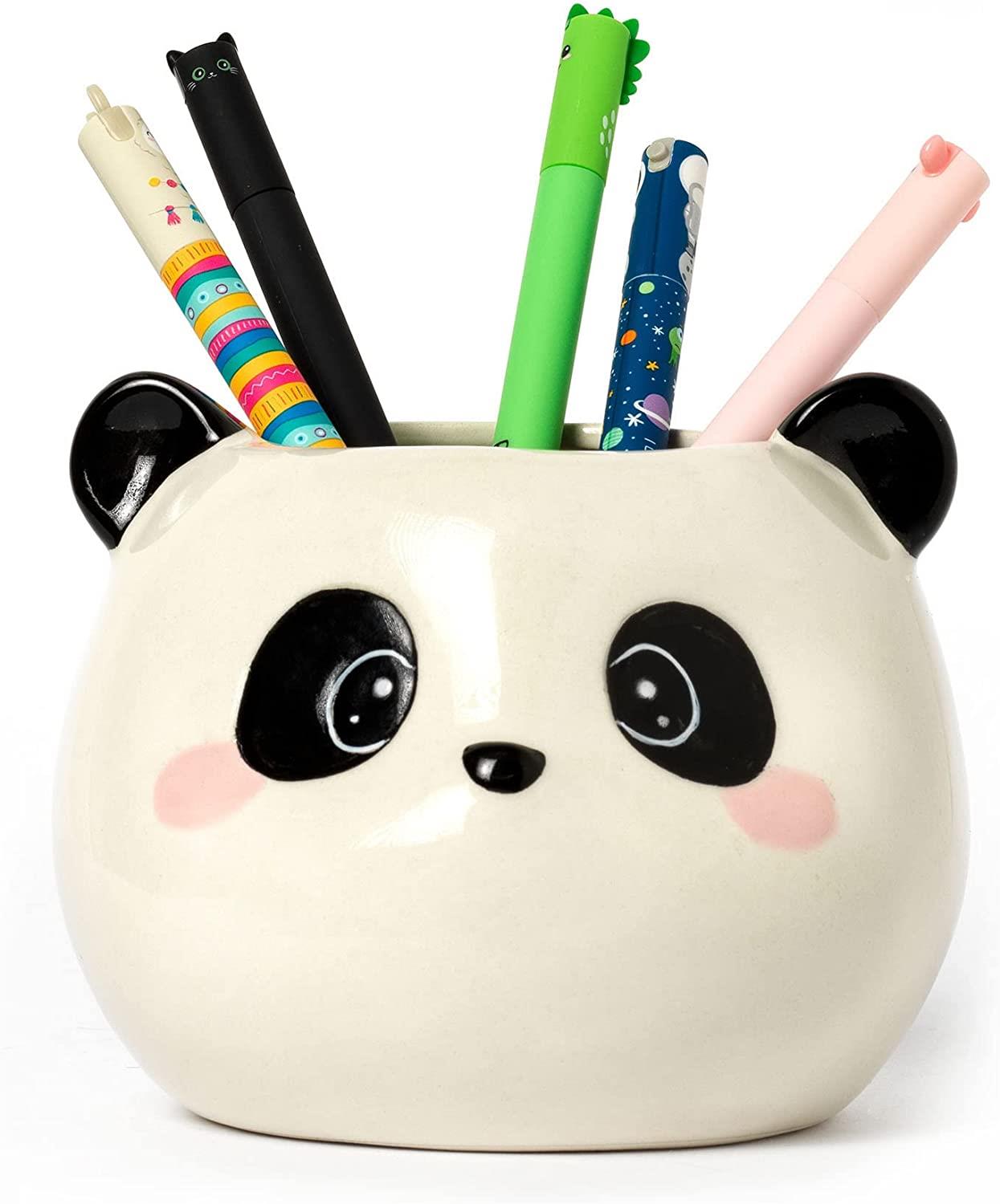 CERAMIC PEN HOLDER - DESK FRIENDS - PANDA
