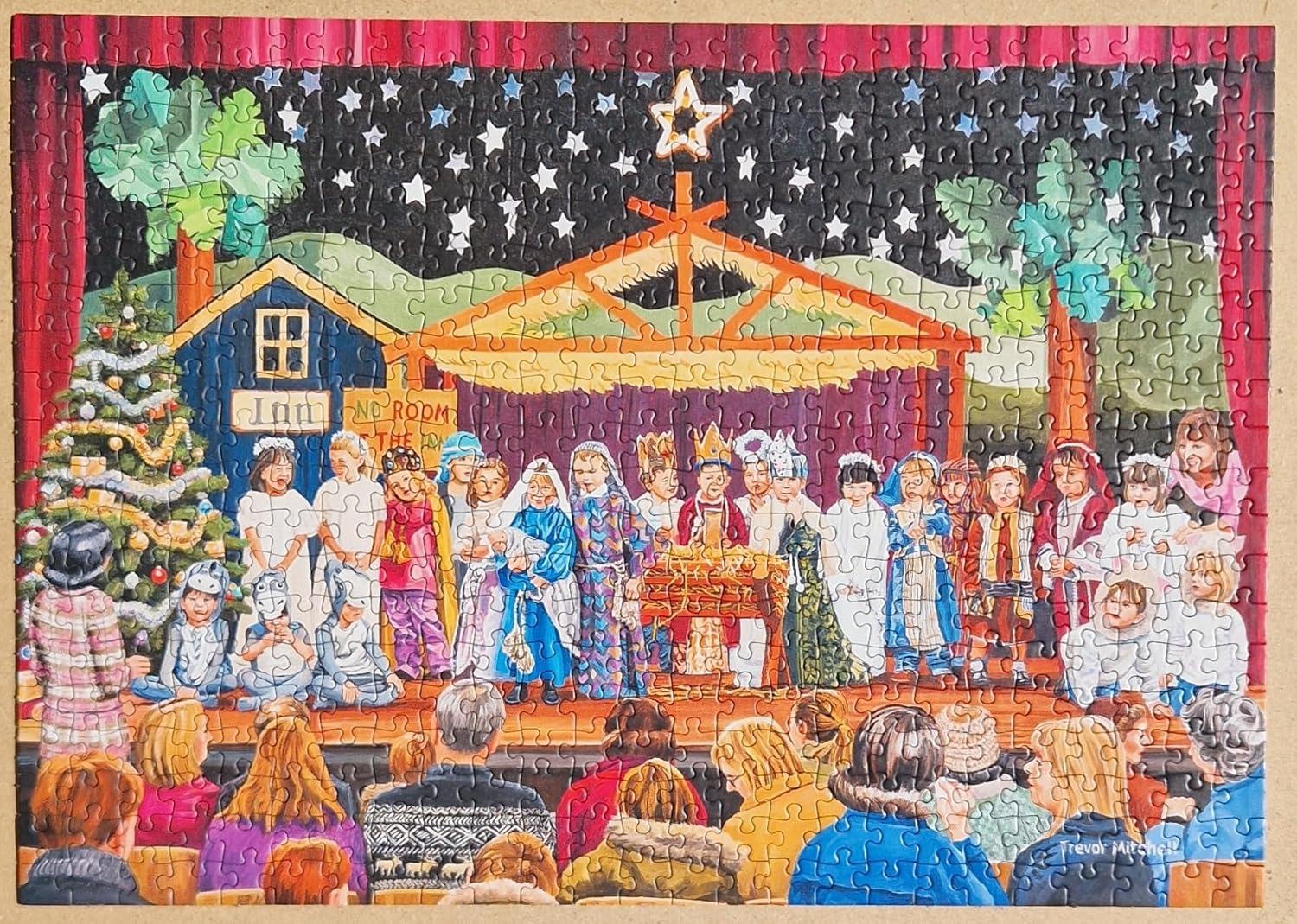 A Christmas to Remember | 4 x 500 Piece Jigsaw Puzzles | Christmas Multi-Box Jigsaw | Sustainable Puzzle for Adults | Premium 100% Recycled Board | Great Gift for Adults | Gibsons Games