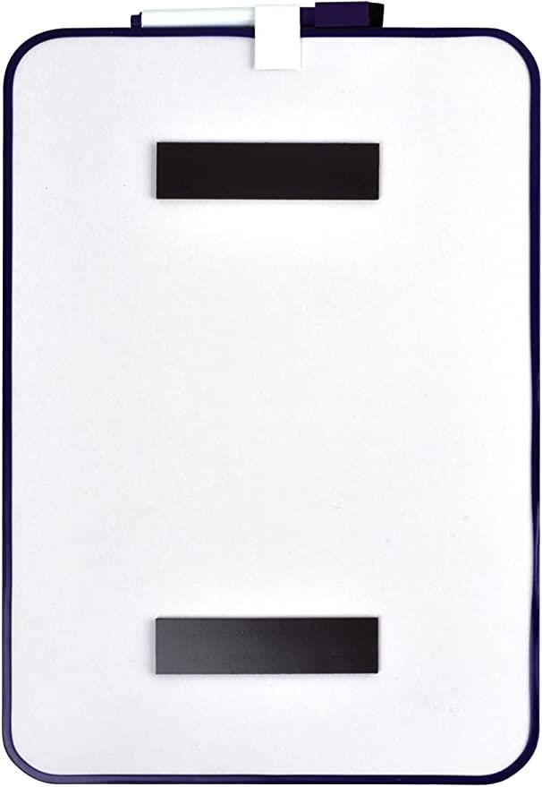 A4 MAGNETIC DRYWIPE BOARD AND PEN PURPLE