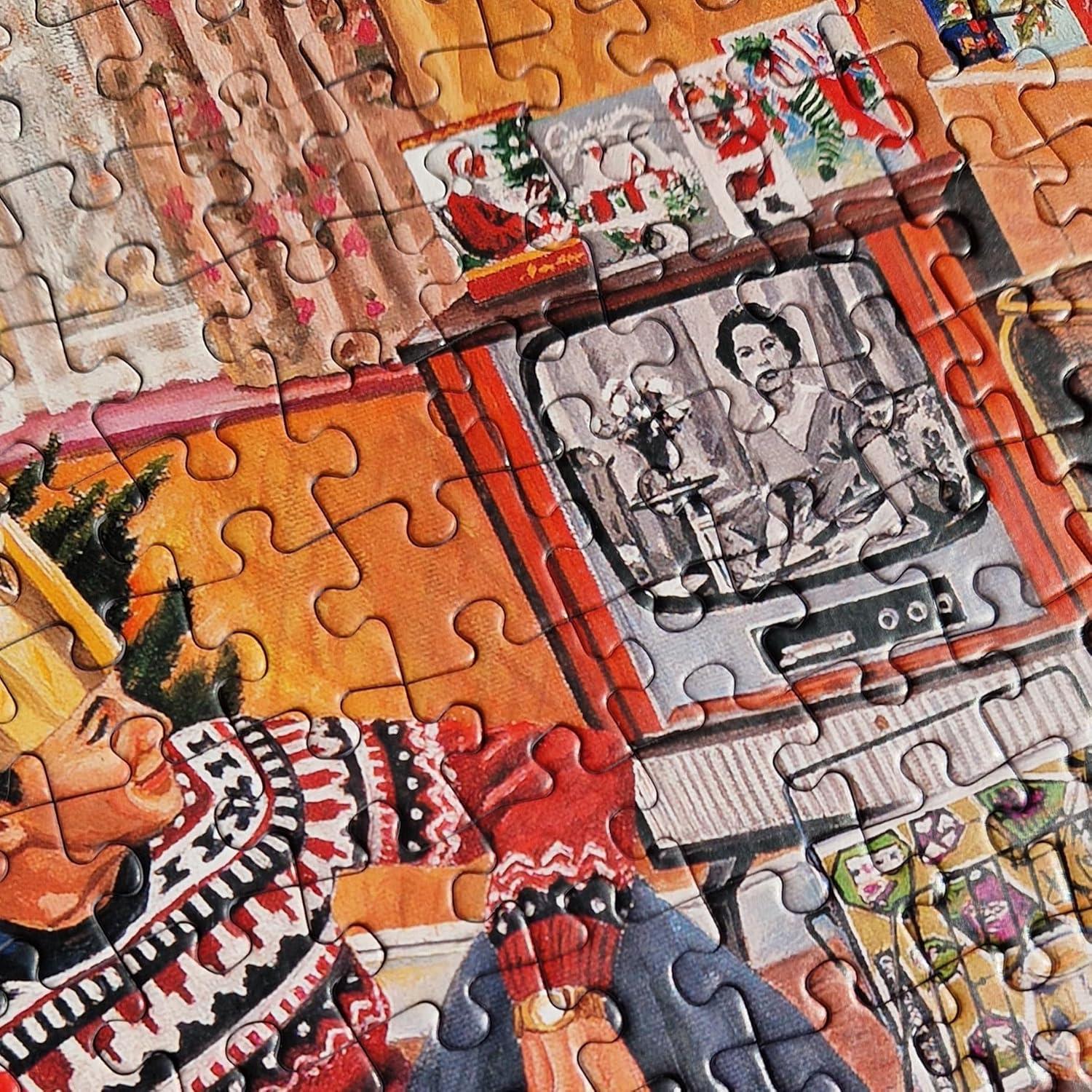 A Christmas to Remember | 4 x 500 Piece Jigsaw Puzzles | Christmas Multi-Box Jigsaw | Sustainable Puzzle for Adults | Premium 100% Recycled Board | Great Gift for Adults | Gibsons Games