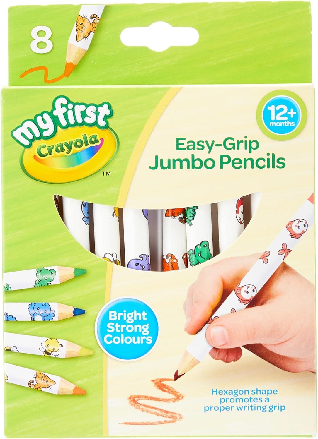 8 JUMBO COLOUR PENCILS