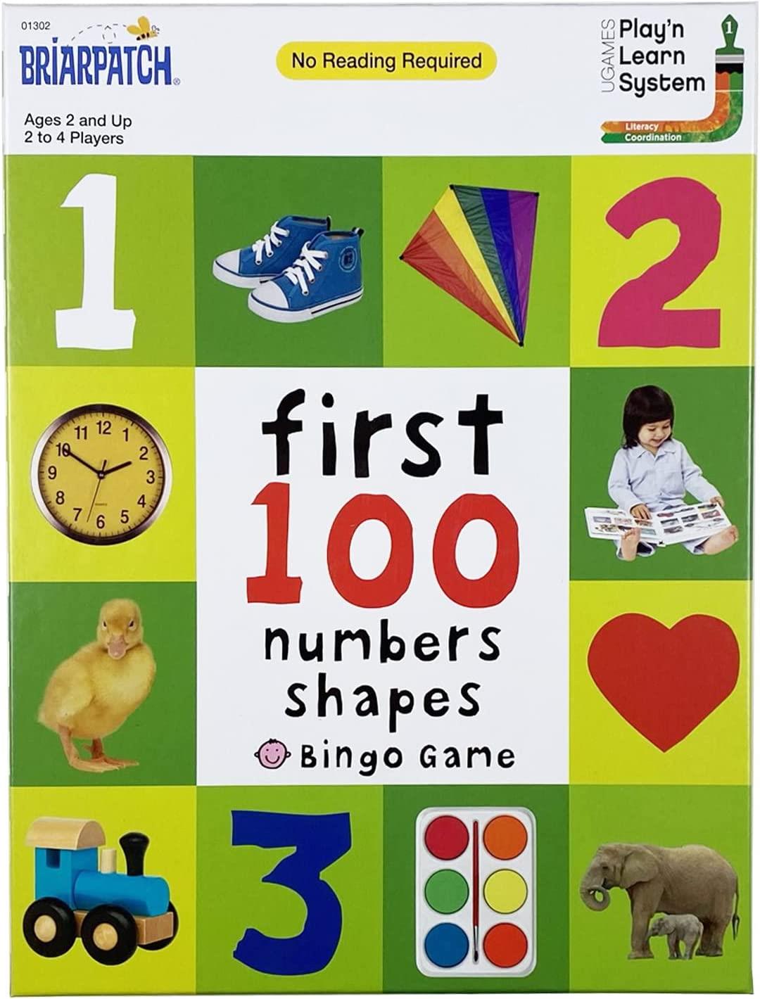FIRST 100 NUMBERS/SHAPES BINGO GAME