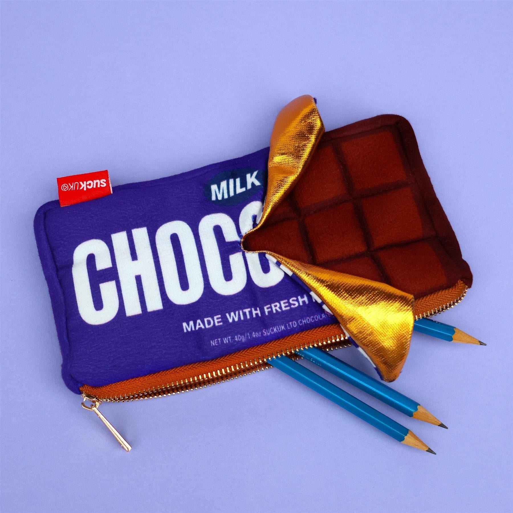 PLUSH CHOCOLATE BAR ZIP POUCH