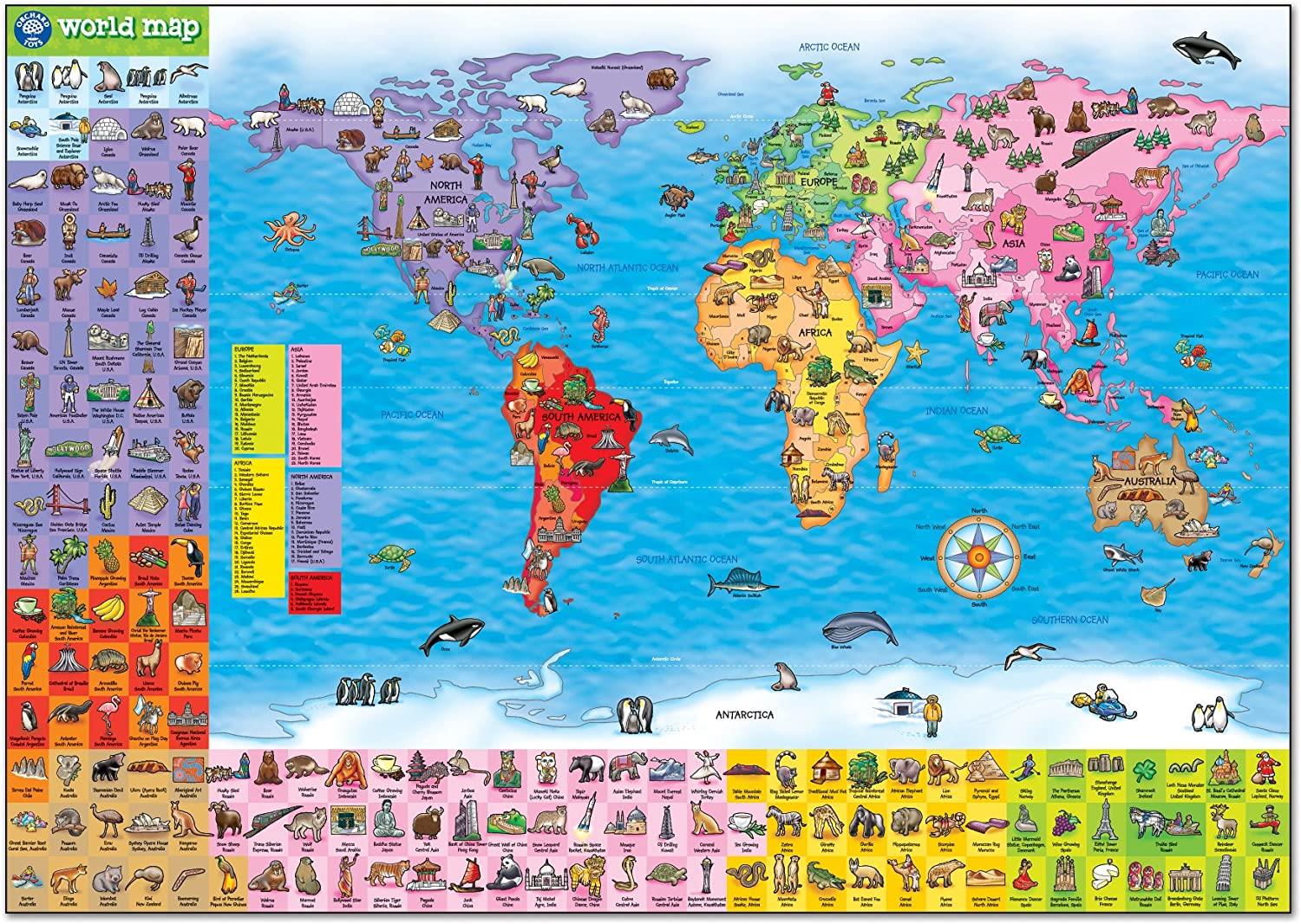 Orchard - World Map Jigsaw Puzzle And Poster - 150 Pieces
