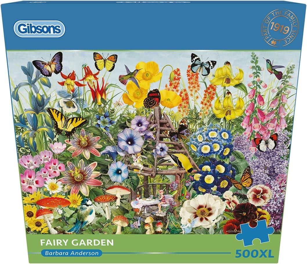 Gibsons Fairy Garden 500XL piece jigsaw puzzle Extra large puzzle Age 9+