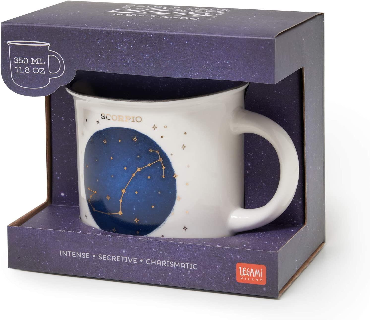 PORCELAIN MUG - COUNT YOUR LUCKY STARS - SCORPIO