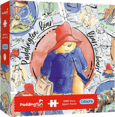 Gibsons Paddington Bear 1000 Piece Jigsaw Puzzle for Grown Ups | Favourite Classic Character Sustainable Family Jigsaw Premium