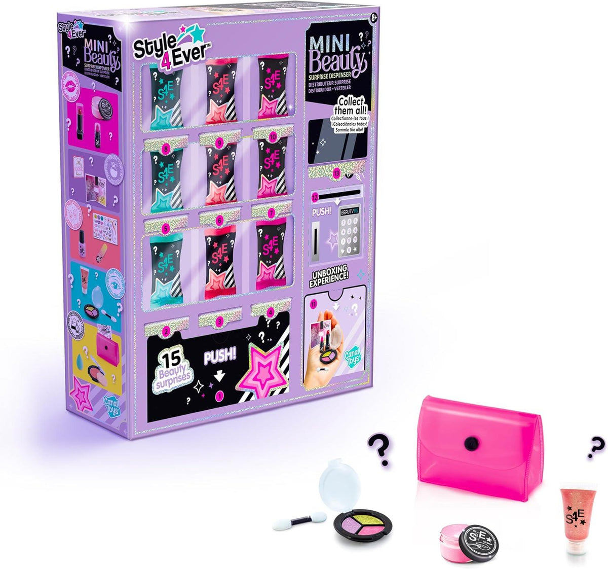 Style 4 Ever Mini Beauty Surprise Dispenser – Mystery Unboxing Toy for Kids Aged 8+ – Mix and Match Makeup and Accessories for Creative Beauty Fun and Collectible Surprises