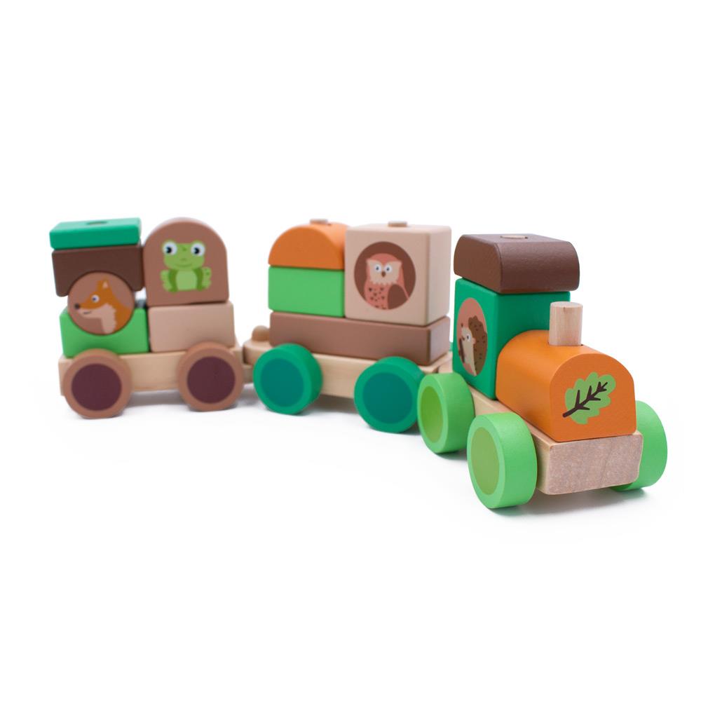 Wooden Stacking Train (18pcs)
