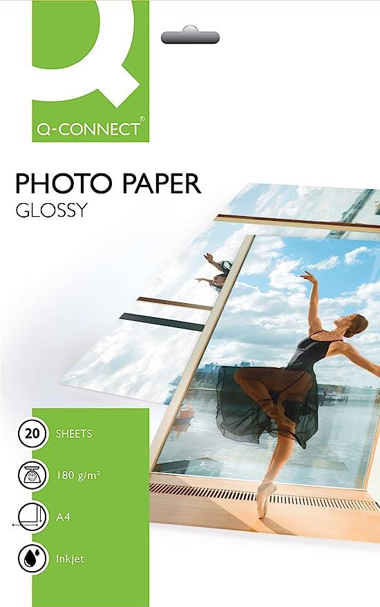 Q-CONNECT PHOTO A4 GLOSS PAPER PK20