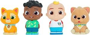COCOMELON- 4 FIGURE PACK-BEST FRIENDS AND PETS