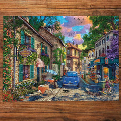 Gibsons Morning in the Med | 500XL Piece Jigsaw Puzzle Extra Large Piece Jigsaw | Mediterranean Jigsaw | Sustainable Puzzle