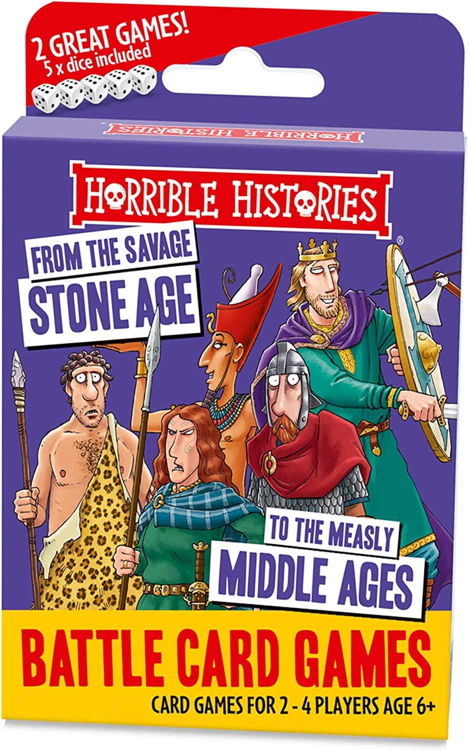 HORRIBLE HISTORIES CARD GAME FROM THEVSAVAGE STONE AGE