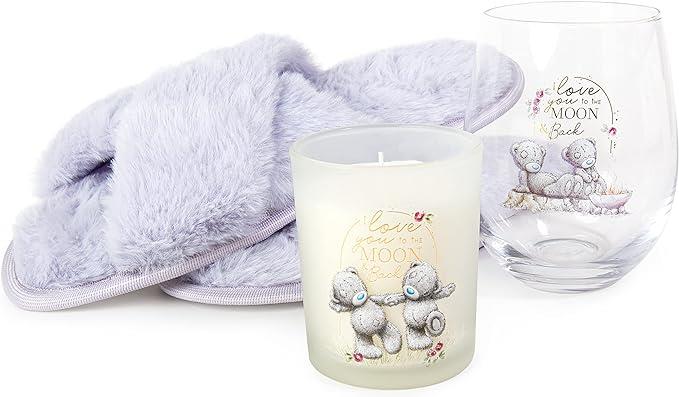 MOON AND BACK SLIPPER, CANDLE AND WINE GLASS