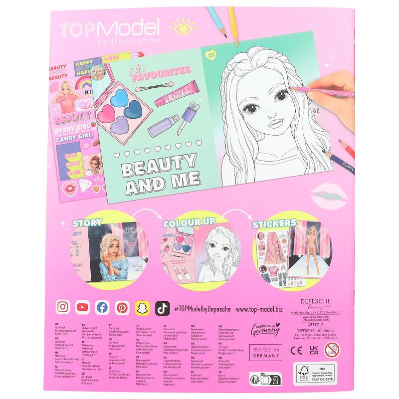 TOP Model Colouring Book BEAUTYFUN