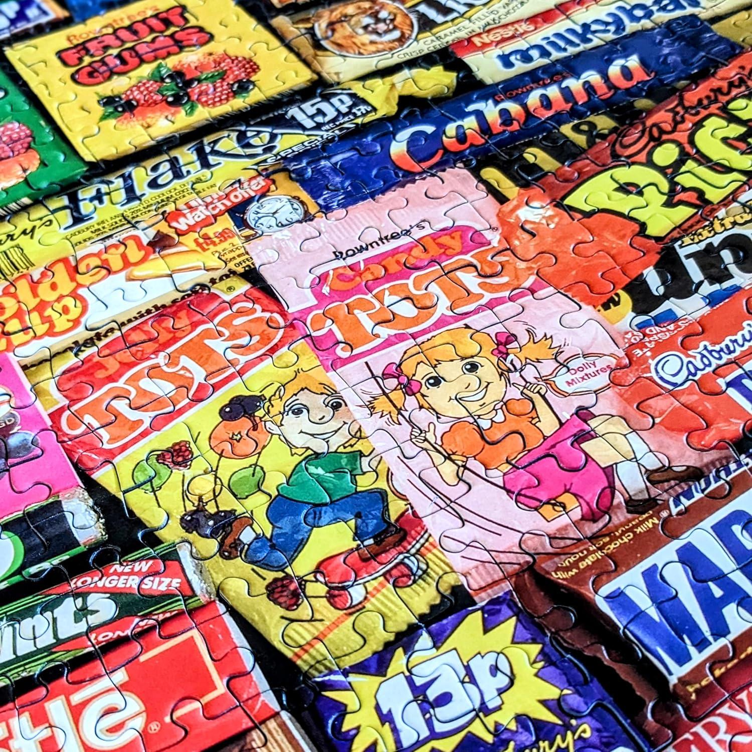 Gibsons 1980s Sweet Memories | 1000 Piece Jigsaw Puzzle Sustainable Puzzle