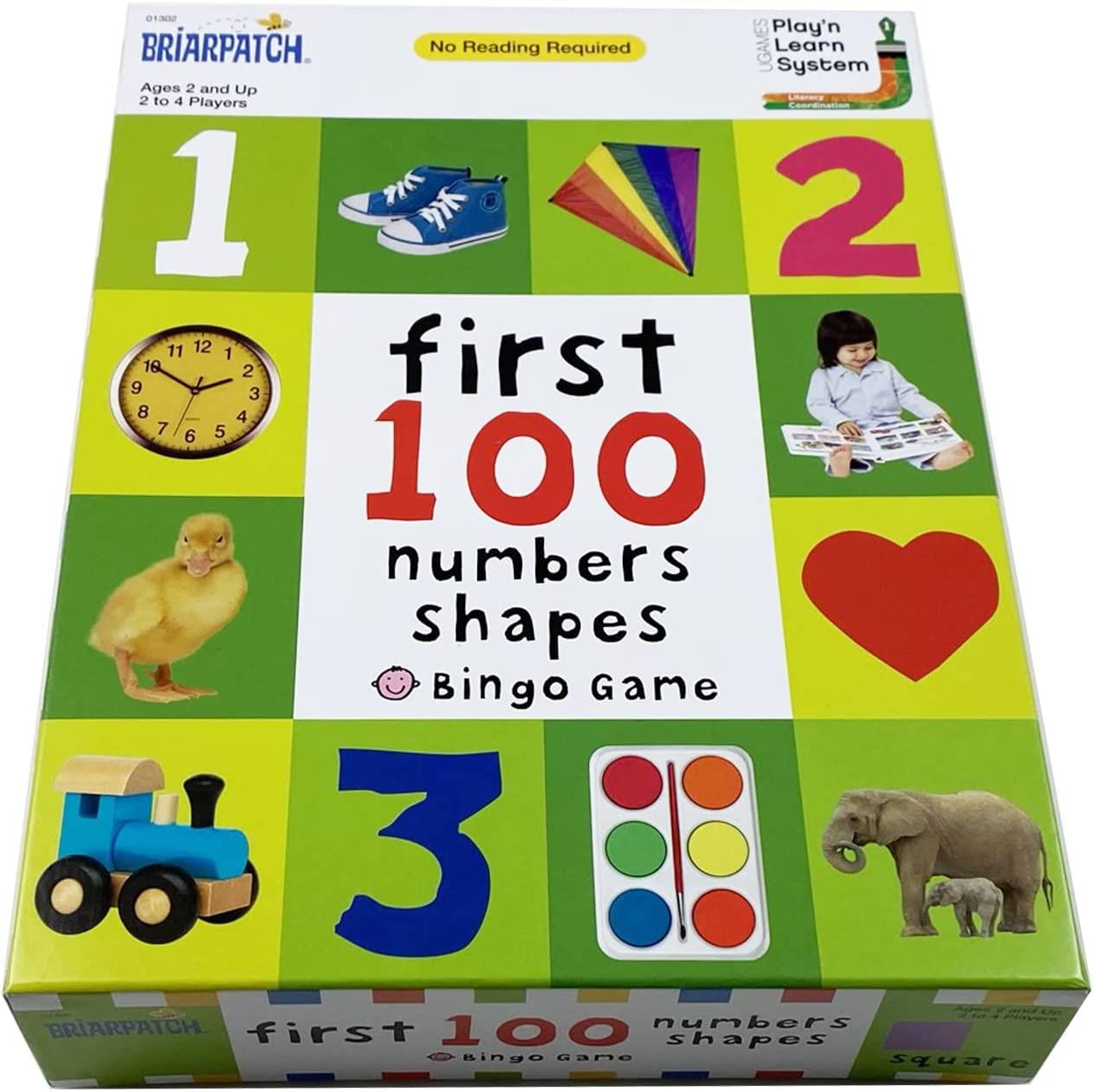 FIRST 100 NUMBERS/SHAPES BINGO GAME
