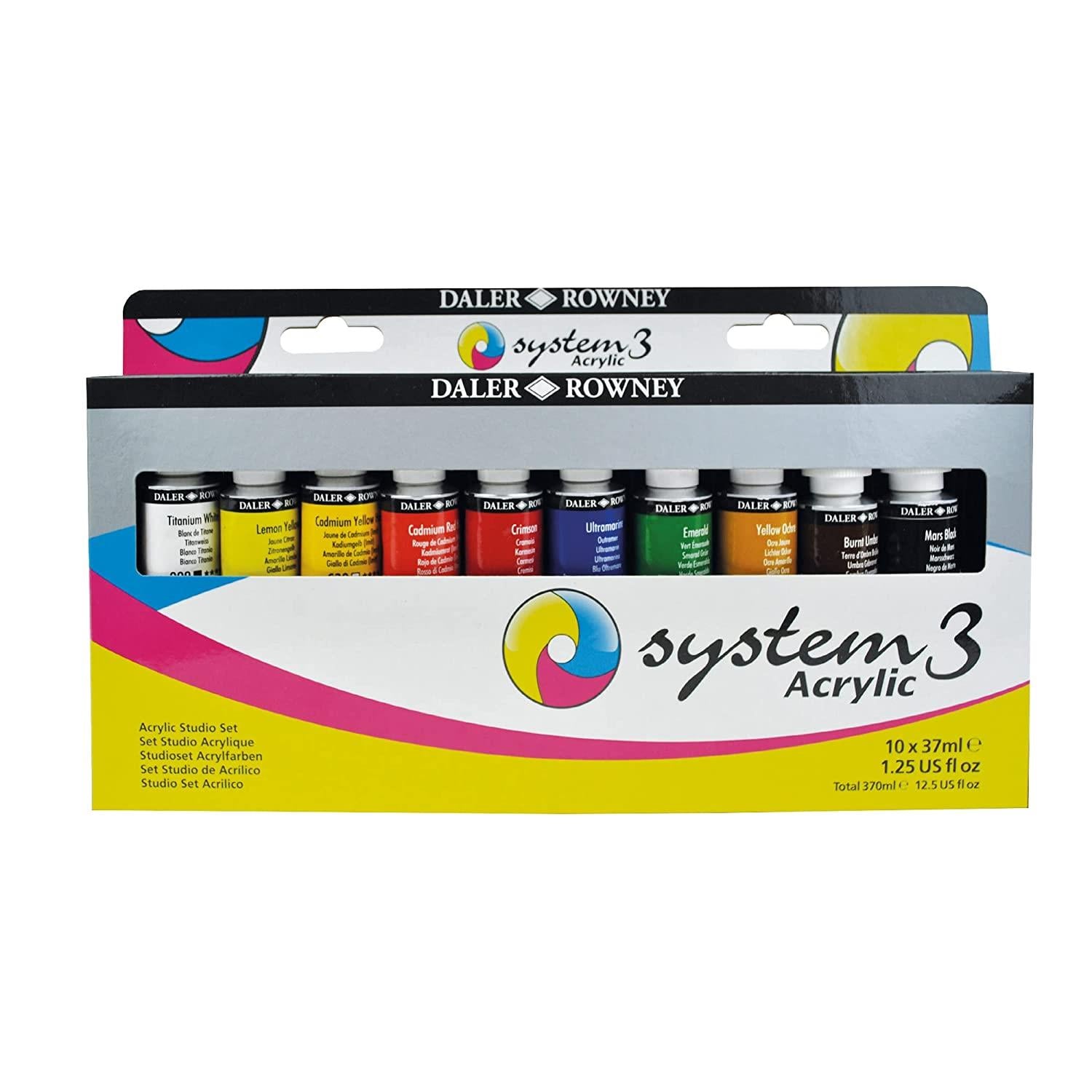 DAL SYSTEM3 ACRYLIC 10x37ML STUDIO SET