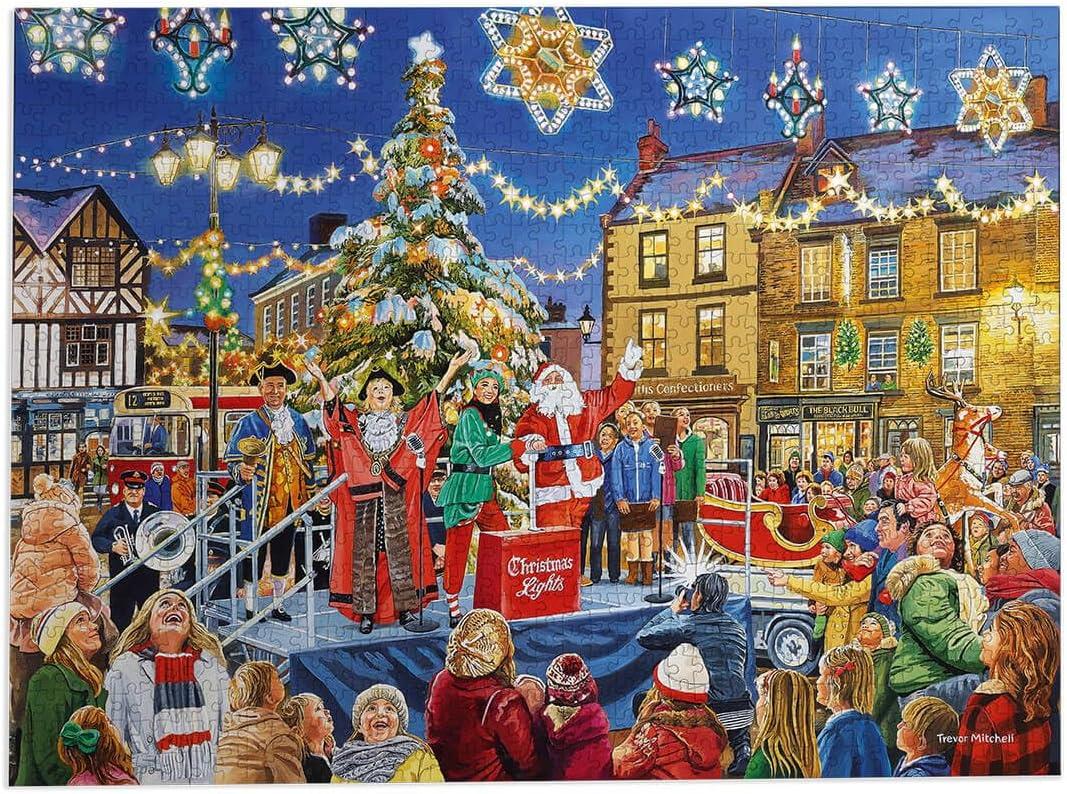 Gibsons 1000 Piece Jigsaw Puzzle Christmas Switch On Christmas Puzzle B Corp Jigsaw Puzzle
