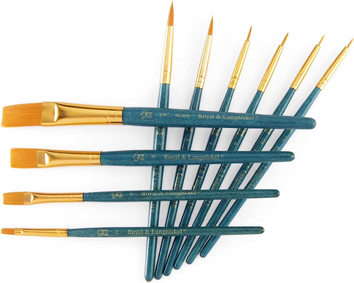 10 PIECE GOLD TAKLON BRUSH SET