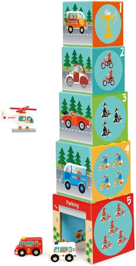 Scratch Europe Stacking Tower With Car