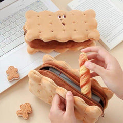 PLUSH COOKIE ZIP POUCH