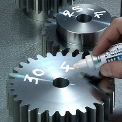 WHITE MARKER LARGE CHISEL TIP