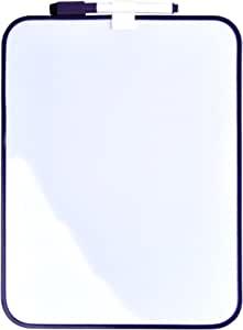 A4 MAGNETIC DRYWIPE BOARD AND PEN PURPLE